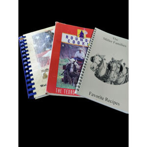 Bundle of Cowboy cookbooks provided by individual entities